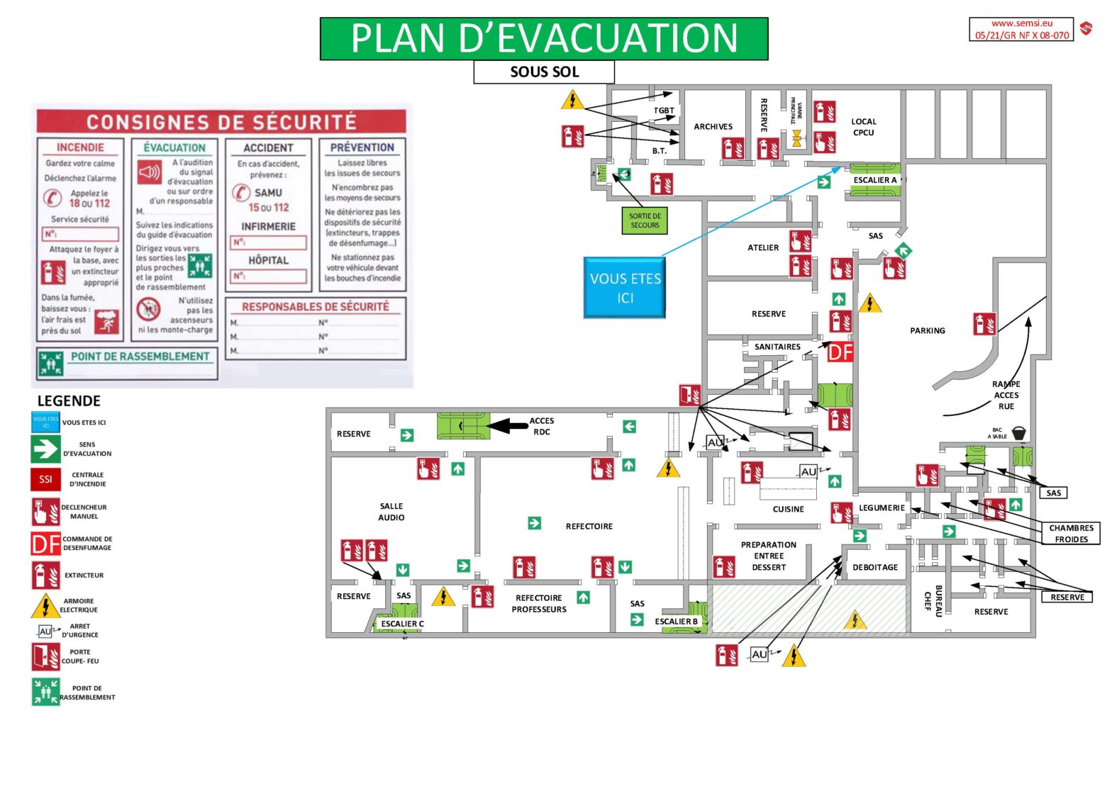 Plans D vacuation Et Intervention SSI CONCEPT S curit Incendie